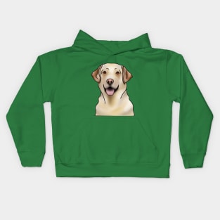 Labrador Retriever Dog Portrait Kids Hoodie